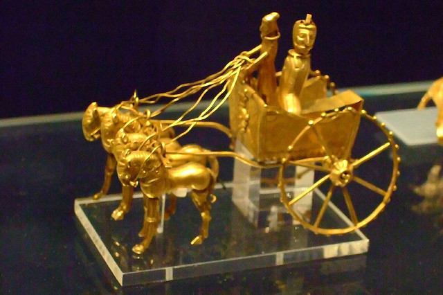 Gold charioteer