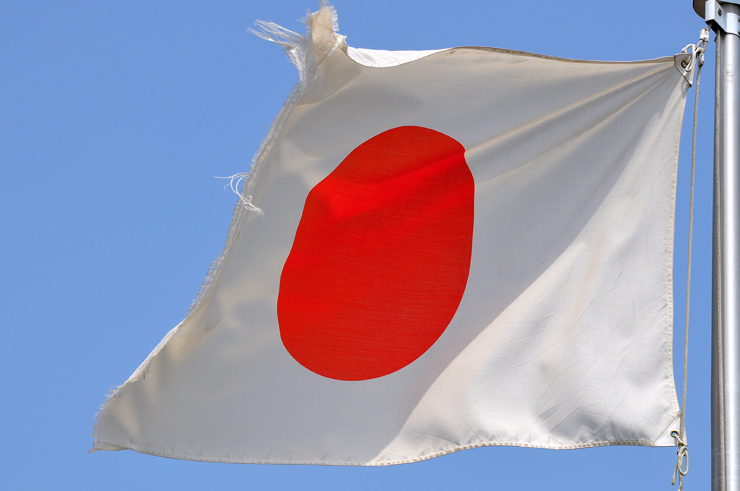 Japanese Flag Frayed